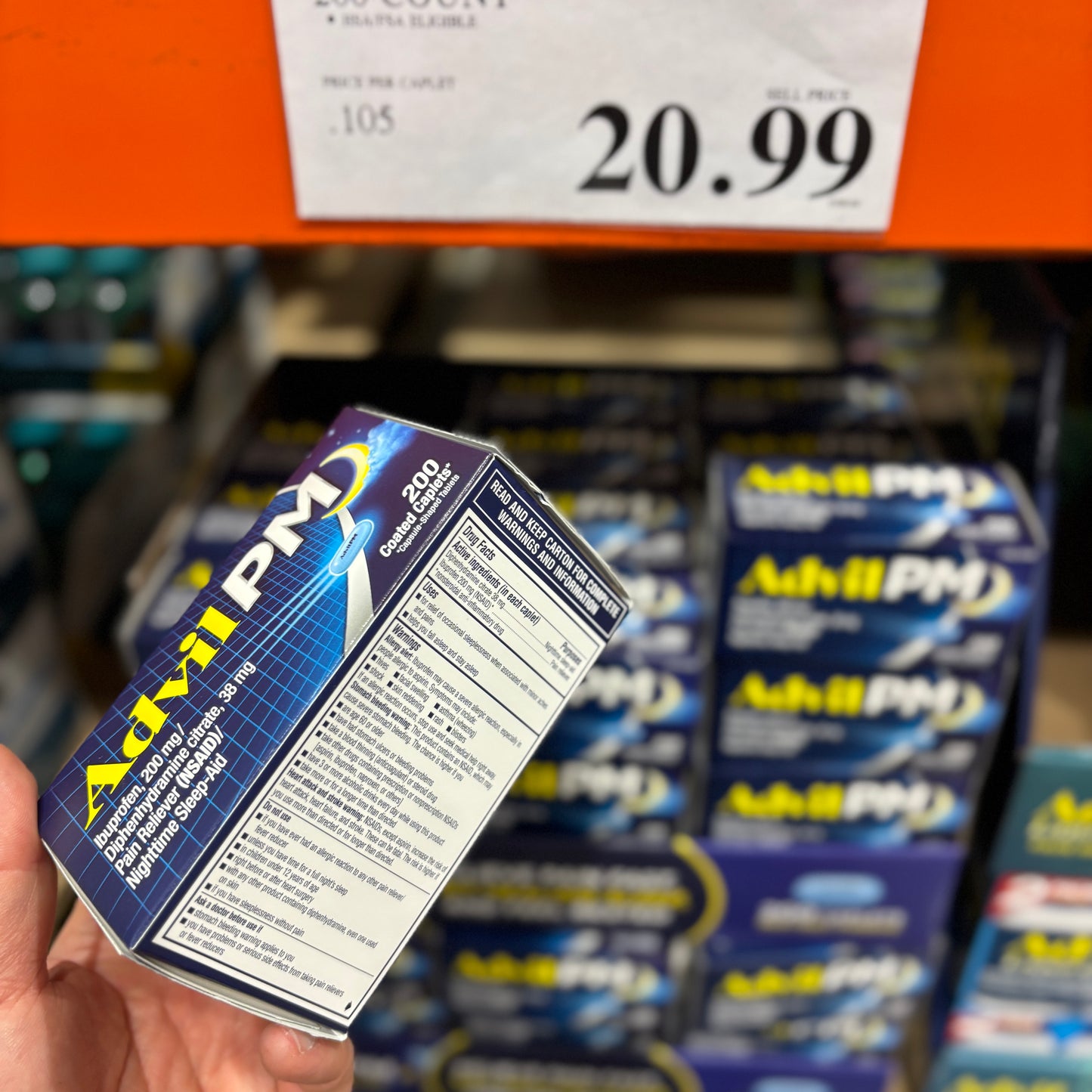 [미국직배송] 애드빌 PM 진통제 수면 유도 보조제 200정 (얼바인 코스트코 정품)