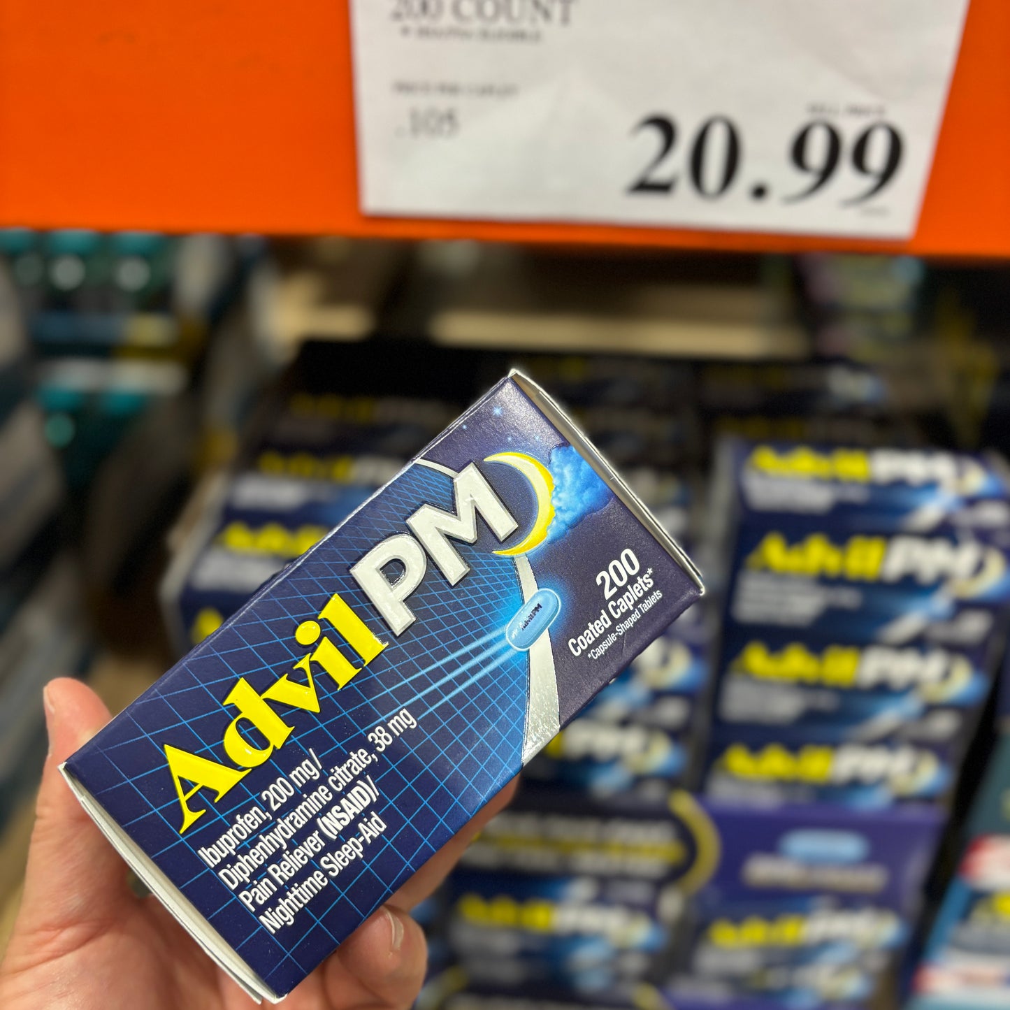 [미국직배송] 애드빌 PM 진통제 수면 유도 보조제 200정 (얼바인 코스트코 정품)