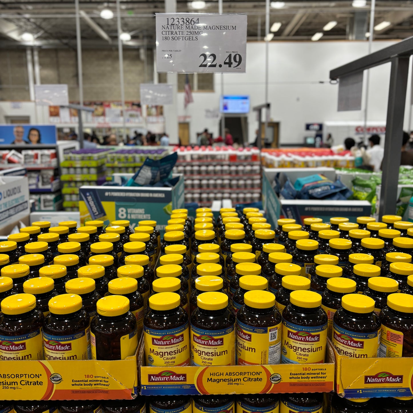 [미국직배송] 네이처메이드 마그네슘 시트레이트 250mg 고흡수 180정 (얼바인 코스트코 정품)