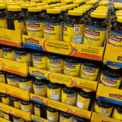 [미국직배송] 네이처메이드 마그네슘 시트레이트 250mg 고흡수 180정 (얼바인 코스트코 정품)