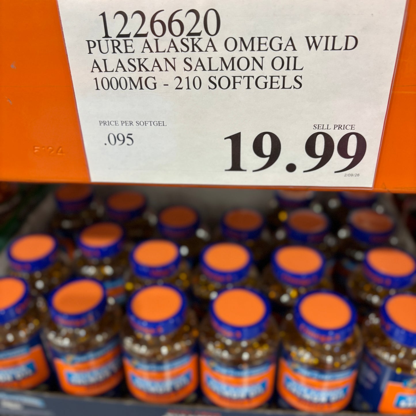 [미국직배송] 퓨어 알래스카 오메가 야생 연어 오일 1000mg 210정 (얼바인 코스트코 정품)