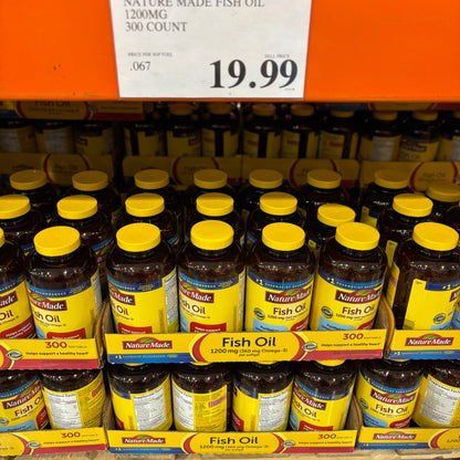 [미국직배송] 네이처메이드 피쉬오일 오메가3 1200mg 300정 (얼바인 코스트코 정품)