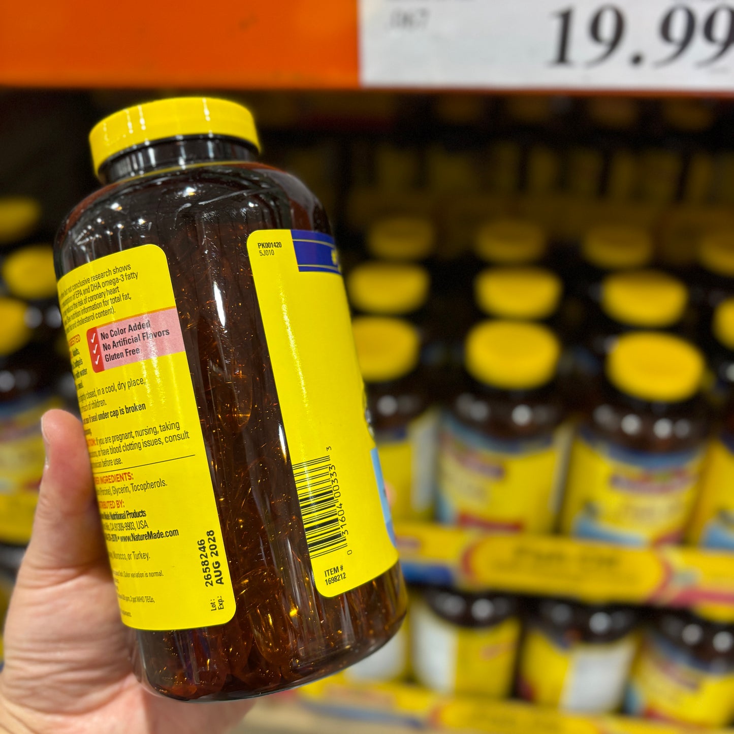 [미국직배송] 네이처메이드 피쉬오일 오메가3 1200mg 300정 (얼바인 코스트코 정품)