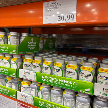 [미국직배송] 센트룸 실버 어덜트 50+ 남녀공용 멀티비타민 325정 (얼바인 코스트코 정품)