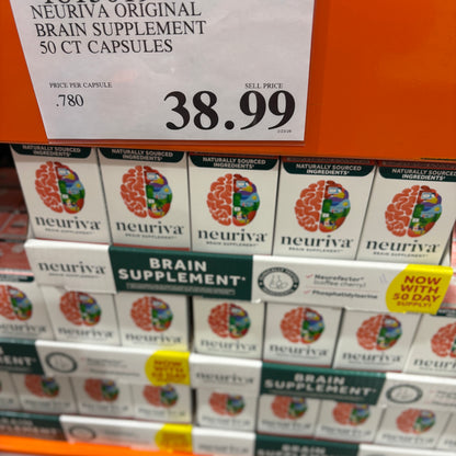 [미국직배송] 뉴리바(Neuriva) 오리지널 두뇌 건강 기억력 개선 50정 (얼바인 코스트코 정품)