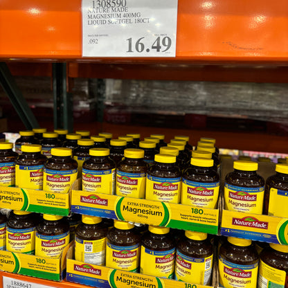 [미국직배송] 네이처메이드 엑스트라 스트렝스 마그네슘 400mg 180정 (얼바인 코스트코 정품)