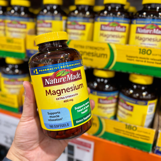 [미국직배송] 네이처메이드 엑스트라 스트렝스 마그네슘 400mg 180정 (얼바인 코스트코 정품)
