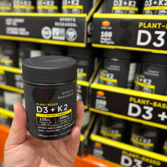[미국직배송] 스포츠리서치 비타민 D3 + K2 160 식물성 소프트젤 (얼바인 코스트코 정품)