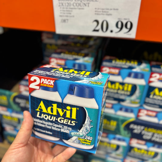 [미국직배송] 애드빌 리퀴겔 액상형 이부프로펜 200mg 빠른 통증 완화 240정 (얼바인 코스트코 정품)