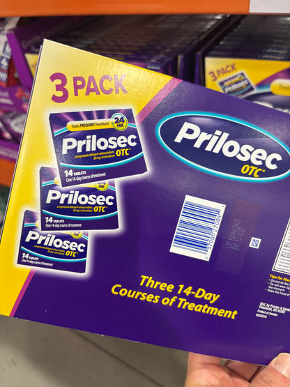 [프릴로섹] Prilosec OTC 24시간 속쓰림 완화제 42정 (14정 x 3팩) - 미국 코스트코 정품 | 얼바인픽