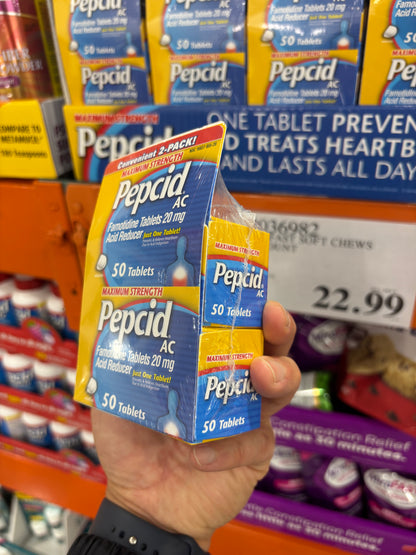 [펩시드] Pepcid AC 맥시멈 스트랭스 20mg 100정 (50정 x 2팩) - 위산 조절 역류성 식도염 예방 미국 코스트코 | 얼바인픽