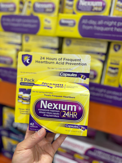 [넥시움] Nexium 24HR 역류성 식도염 위산 조절제 42캡슐 (14정 x 3팩) - 미국 코스트코 정품 | 얼바인픽