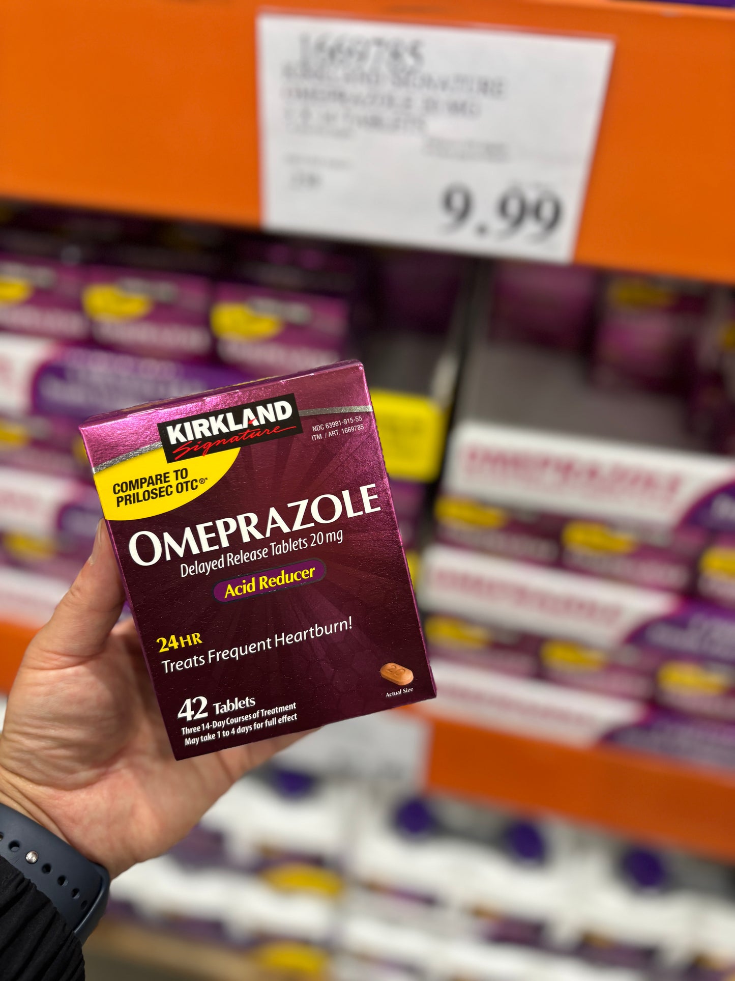 [커클랜드] 오메프라졸 Omeprazole 20mg 42정 (14정 x 3팩) - 프릴로섹 동일성분 가성비 위산조절제 | 얼바인픽