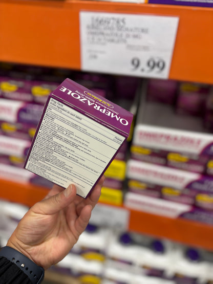 [커클랜드] 오메프라졸 Omeprazole 20mg 42정 (14정 x 3팩) - 프릴로섹 동일성분 가성비 위산조절제 | 얼바인픽