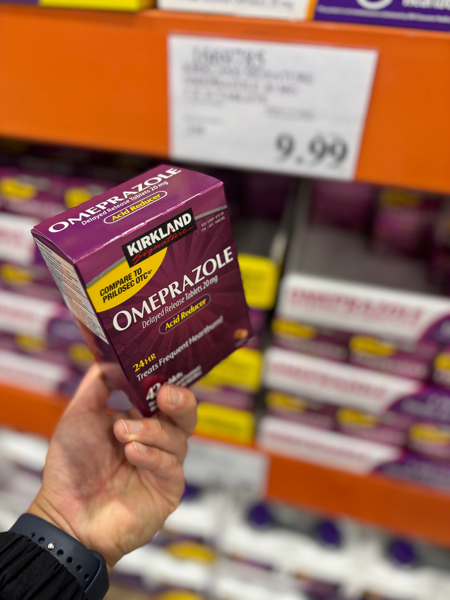 [커클랜드] 오메프라졸 Omeprazole 20mg 42정 (14정 x 3팩) - 프릴로섹 동일성분 가성비 위산조절제 | 얼바인픽