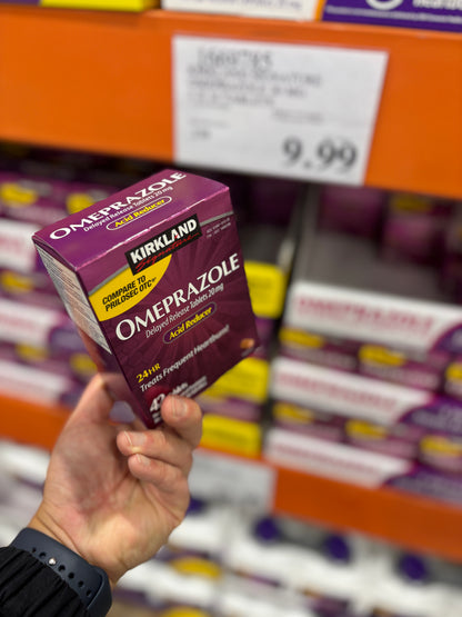 [커클랜드] 오메프라졸 Omeprazole 20mg 42정 (14정 x 3팩) - 프릴로섹 동일성분 가성비 위산조절제 | 얼바인픽