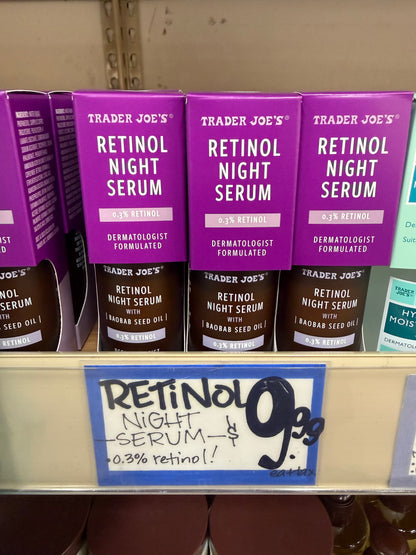 [2팩 실속세트] 트레이더조 레티놀 나이트 세럼 30ml (0.3%) | 얼바인픽 미국직배송