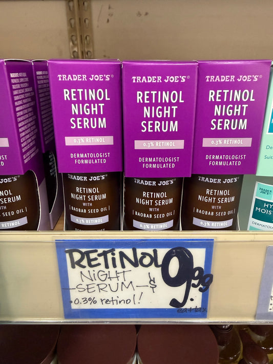 [2팩 실속세트] 트레이더조 레티놀 나이트 세럼 30ml (0.3%) | 얼바인픽 미국직배송